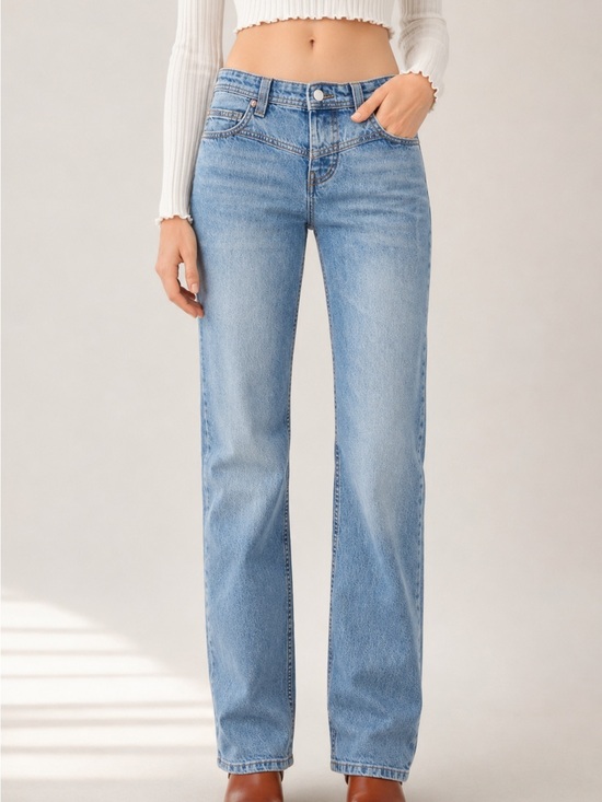 Free People Denim - Free People Shelby Low Rise Boyfriend Cropped Jeans Button Fly Size 25